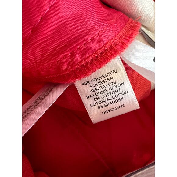 LOFT Marisa Straight Leg Pants Melon 6 - Picture 8 of 8